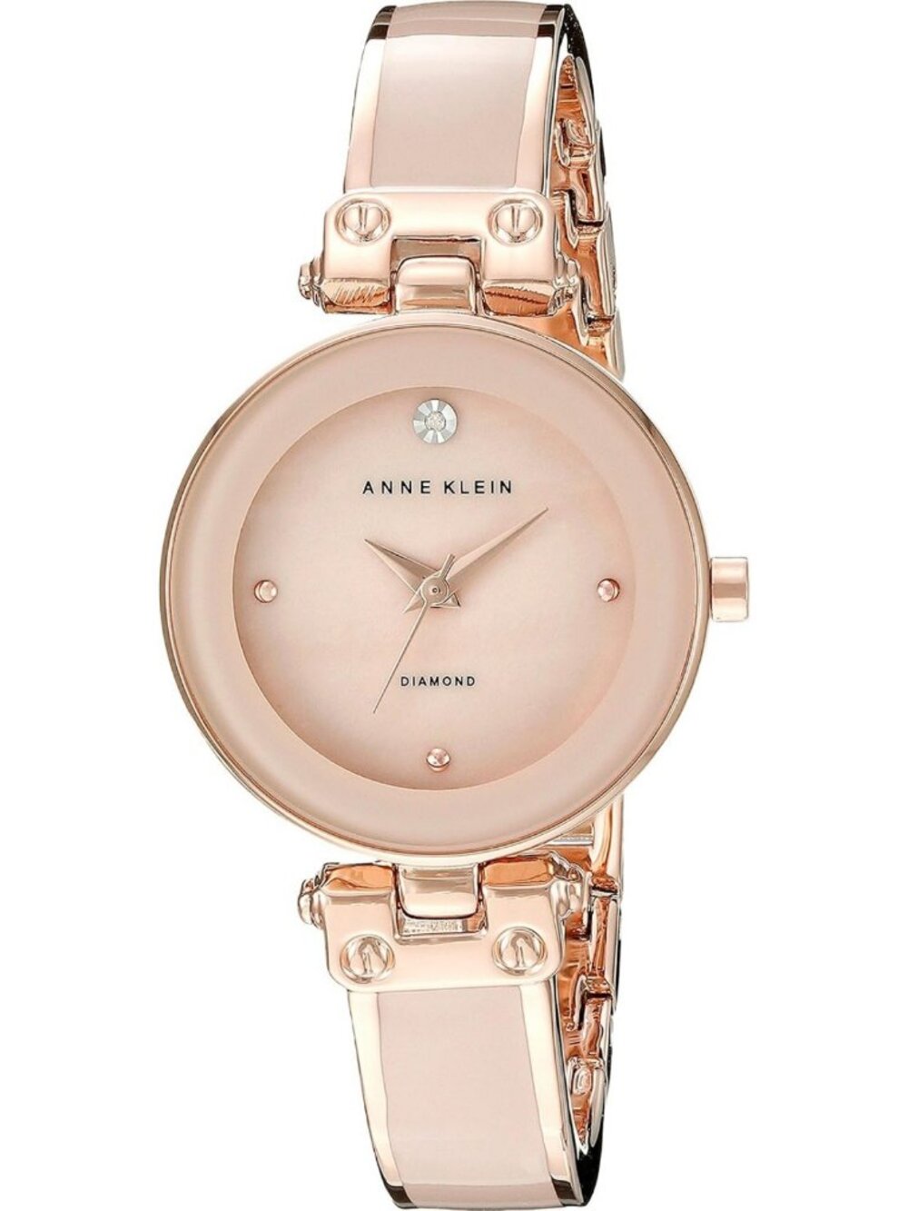 Genuine Diamond Dial Bangle Watch for Women - Elegant & Stylish Timepiece